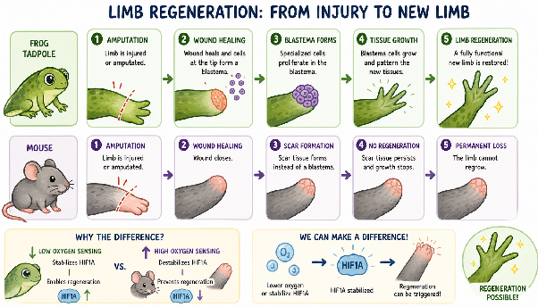 Limb regeneration research figure