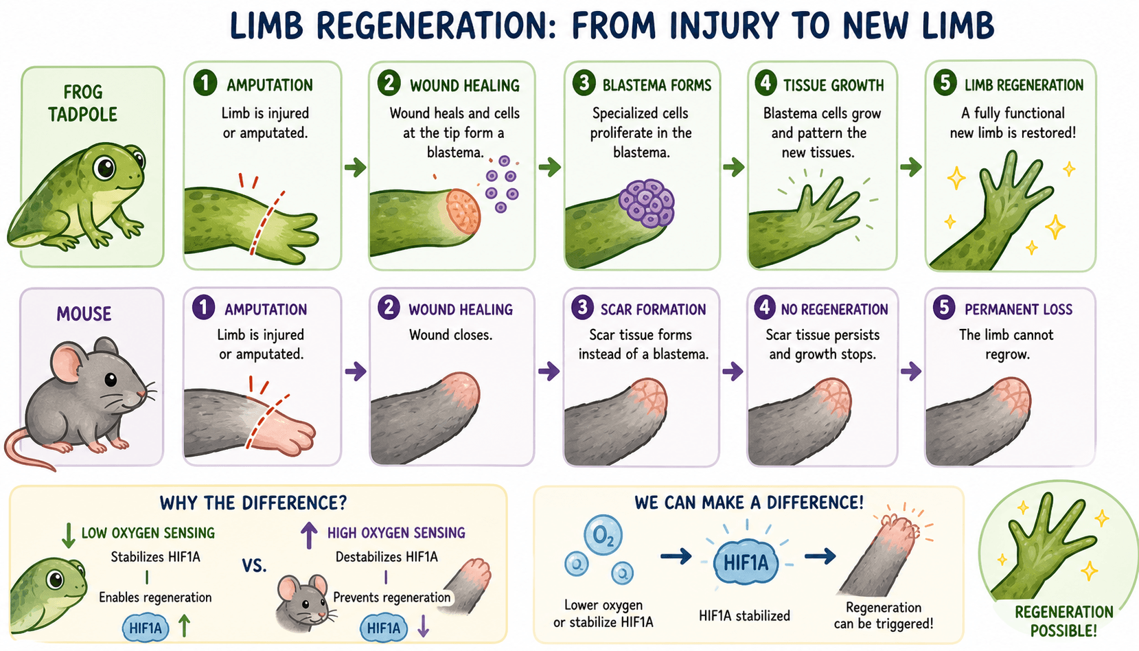 Limb regeneration research figure